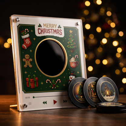 Christmas Vinyl Player Set