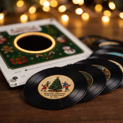 Christmas Vinyl Player Set