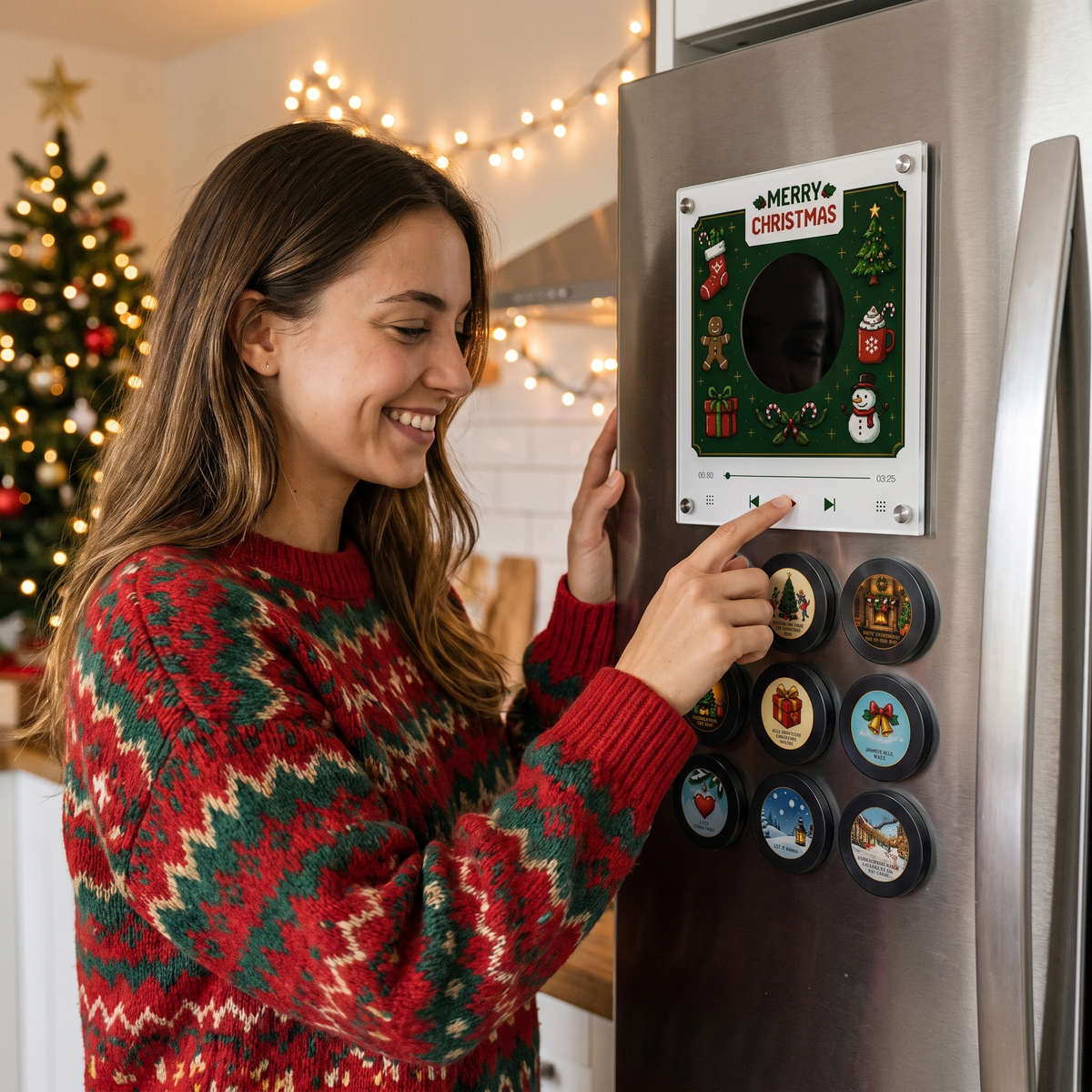 Christmas Vinyl Player Set