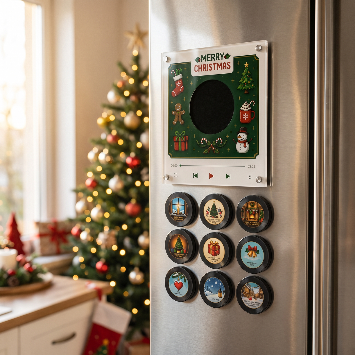 Christmas Vinyl Player Set