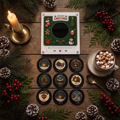 Christmas Vinyl Player Set
